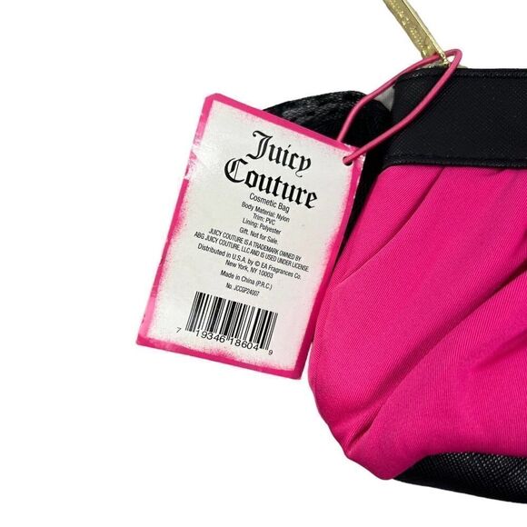 JUICY COUTURE Cosmetic Makeup Toiletry Bag Pouch Clutch NWT - Picture 3 of 6